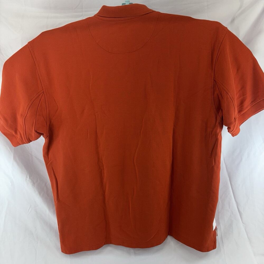 Orvis Polo Shirt Mens 2XL (unmarked) Orange Stretch Casual - Picture 3 of 8